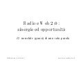 la radio e il web 2.0: sinergie e opportunità