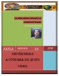 La educación virtual y el constructivismo jose ortizpazmiño fatla
