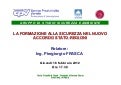 La formazione alla sicurezza nel nuovo accordo stato regioni