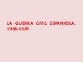 La guerra civil espanyola