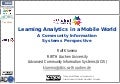 Learning Analytics in a Mobile World - A Community Information Systems Perspective