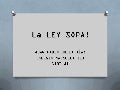 La ley sopa!