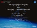 Laliberte,eric nasa pm challenge 2012   pm in changing global environment
