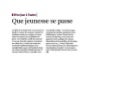 La Presse en parle : D&rsquo;un jour à l&rsquo;autre dans La Libre du 14 mars 2011