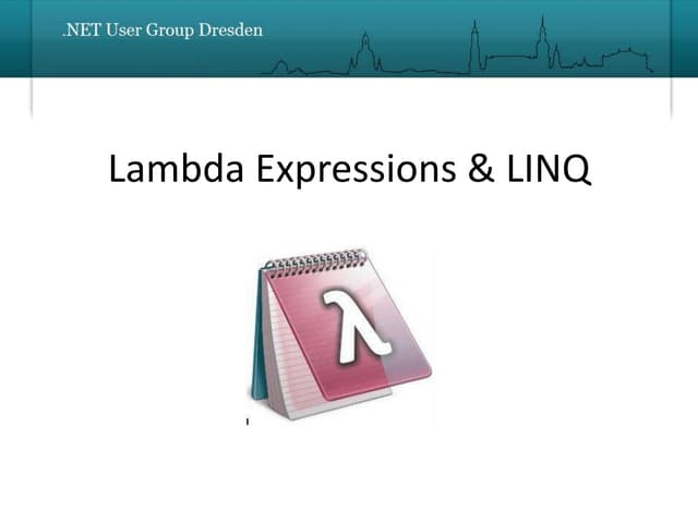 Lambda Expressions & Linq