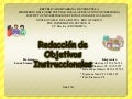 Redacción de objetivos Instruccionales