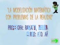La ModelizacióN Con Problemas De La Realidad