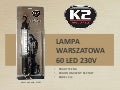  W601 K2 Pro Lampa warsztatowa kabel 5m 60 led - praktyczna i odporna na zabrudzenia