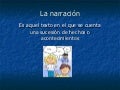 La narración