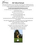 Lancaster Host Golf Outing Menu