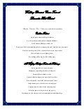 Lancaster Host Wedding Menus