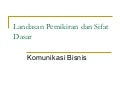 Landasan pemikiran komunikasi