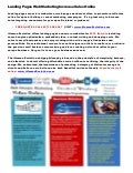 Landing Pages Web Marketing Increase Sales Online