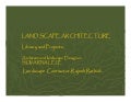 Landscape Architecture