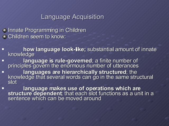 Language Acquisition3