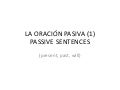 La oración pasiva (1)