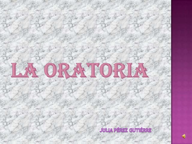 La oratoria