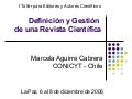 Gestión de revistas científicas Aguirre