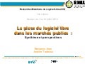 La place du logiciel libre dans les marchés publics