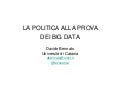 La politica alla prova dei big data