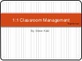 1:1 Classroom Management in the High School