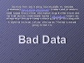 Larry Levin's Blog :  Bad Data