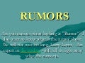 Day Trading Blog :  Rumors