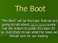 Larry Levin's Blog : The Boot
