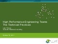 High Performance Software Engineering Teams