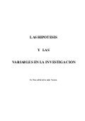 Las hipotesis y las variables