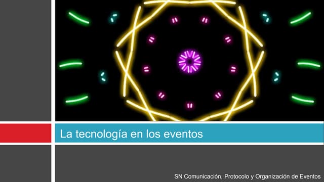 La tecnología en los eventos