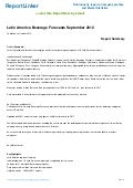 Latin America Beverage Forecasts September 2012
