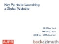 Launching global website