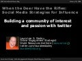 Building Community With Twitter