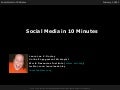 Social Media in 10 Minutes