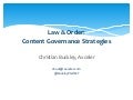 Law & Order: Content Governance Strategies