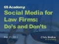 Social Media for Law Firms