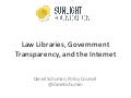 Law libraries, government transparency, and the internet