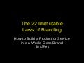 22 Immutable Laws of Branding