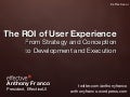 The ROI of User Experience
