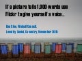 If a picture tells 1,000 words use Flickr to give yourself a voice