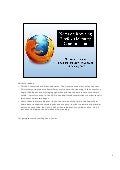 Notes on Reducing Firefox&rsquo;s Memory Consumption