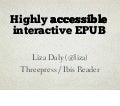 Accessible interactive books with EPUB 3