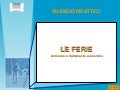 Le ferie