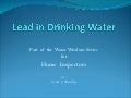 Lead In Drinking Water