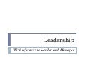 Leadership