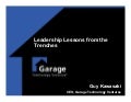 Leadership Lessons from the Trenches