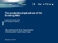 Leadership implications of the web