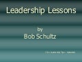 Leadership Lessons