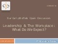 Leadership & The Workplace BarCampBuffalo Open Discussion